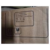 Sun-Ray Rectangular Patio Umbrella 6.6ft by 10ft with 22 Solar Powered LED Lights, Push-Button Tilt and Hand Crank Lift, Solar Umbrella with Solution Dyed Taupe Fabric for Porch, Deck, and Patio