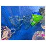 Assorted Dishware, Specialty Glasses, New Bowls, Ice Bin Etc.