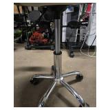 Adjustable Rolling Stool with Backrest