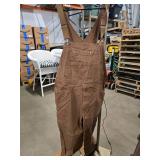 New Duluth Trading Overalls Tan/ brown size 38 x 34