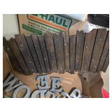 Light up Wood Fence and Assorted Letters