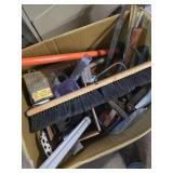 Box of misc Tools/ Drill bits/ saw