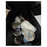 Pallet of Assorted Boxes and Bins of Misc. Household Items, Shoes, Home Decor, Building Materials, Garage Items and More