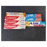 7 Packs Of Toothpaste