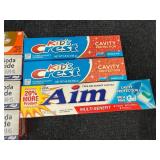 7 Packs Of Toothpaste