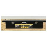 ^Northern Tool + Equipment Slim Low-Profile Crossover Truck Toolbox, 69in. x 12in. x 13in., Aluminum, Gloss Black, Paddle Latches #41867 Msrp $399.99