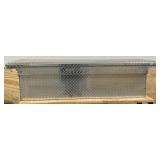 ^Northern Tool + Equipment Deep Low-Profile Crossover Truck Toolbox with Removable Tray, 69in. x 20in. x 19in., Aluminum, Diamond Plate, Shotgun Latches #42351 Msrp $489.99