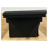 ^Northern Tool + Equipment Low-Profile Crossover Truck Toolbox with Removable Tray, 69in. x 20in. x 13in., Aluminum, Textured Matte Black, Pull Handle Latches #41915 Msrp $459.99