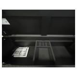 ^Northern Tool + Equipment Low-Profile Crossover Truck Toolbox with Removable Tray, 69in. x 20in. x 13in., Aluminum, Textured Matte Black, Pull Handle Latches #41915 Msrp $459.99