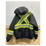 * Work King Safety black quilted high-visibility bomber jacket (read description)