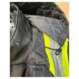 * Work King Safety black quilted high-visibility bomber jacket (read description)