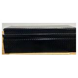 Northern Tool + Equipment Chest Truck Toolbox, 56in. x 20in. x 15.75in. x 18in., Aluminum, Gloss Black, Pull Handle Latches #42057 Msrp $519.99 see description