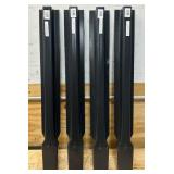 Fleming-Style 24" Square Metal Truck Stakes lot of 4
