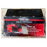 Ironton Adjustable Push Trolley, 2200-Lb. Capacity, Fits 3in. 8in.W I-Beam #57075 Msrp $79.99