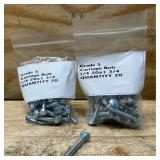Lot of 40 Grade 5 Carriage Bolt 1/4 20x1 3/4