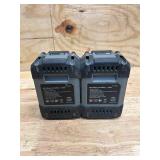 2 Klutch 20V 2.0Ah Lithium-Ion Batteries