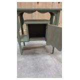 vintage painted side table,