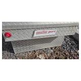 Weather Guard Model 117 Saddle Box - Diamond Plate Aluminum, 72 in Long