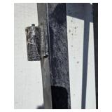 Wrought Iron Gate with Deer Silhouette Oval Medallion - Outdoor Fence Panel