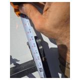 Wrought Iron Gate with Deer Silhouette Oval Medallion - Outdoor Fence Panel