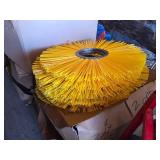 Zanon Brush Works Wheel Brush - 6 3/8 in Dia x 25 in Nylon Bristles P/N 44424 Made in USA