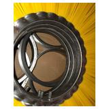 Zanon Brush Works Wheel Brush - 6 3/8 in Dia x 25 in Nylon Bristles P/N 44424 Made in USA