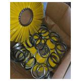 Zanon Brush Works Wheel Brush - 6 3/8 in Dia x 25 in Nylon Bristles P/N 44424 Made in USA