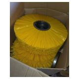 Zanon Brush Works Wheel Brush - 6 3/8 in Dia x 25 in Nylon Bristles P/N 44424 Made in USA