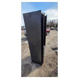 8-Door Black Steel Locker Cabinet - Tall Industrial Storage