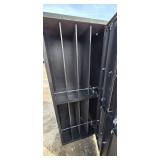 Industrial Steel Locker Cabinet - 8 Doors, Tall Vertical Black Storage