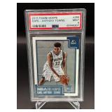 Karl-Anthony Towns RC PSA 9 Mint 2015 Hoops #289 Rookie Basketball Card