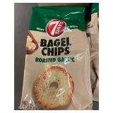 7 Days Bagel Chips Roasted Garlic 90g - 12 Total Bags