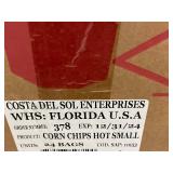 DIANA Corn Chips Picante 24-Bag Snack Pack - Spicy BBQ Flavor Bulk Carton