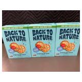 Back to Nature Stoneground Wheat Crackers, 3 Boxes (5 oz Each), Best by Sept 2025