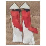 Nguyen Thanh Binh Vietnamese Women Framed Art "The Red" - COA Included