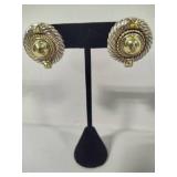 14K & Sterling David Yurman Pierced Earrings