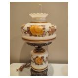 Gone with the Wind Large Hand Painted Hurricane Lamp