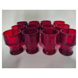 Ruby Red Glasses & Accessory Pieces