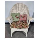 White Wicker Chair