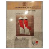 Nguyen Thanh Binh Vietnamese Women Framed Art "The Red" - COA Included