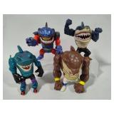 Vintage Mattel Street Sharks Action Figures