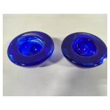 Pair of Kosta Boda Art Glass Candle Holders