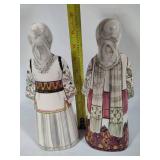 Hand Painted/Signed Greek Porcelain Dolls by Attikh Attica
