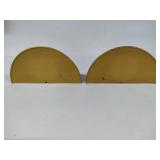 Three Gold Colored Wall Sconces