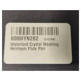 Waterford Crystal Wedding Heirloom Flute Pair