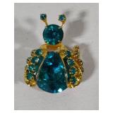 Stamped Weiss Lady Bug Brooch