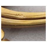 14K Vintage Brooch w/Multi Color Stones