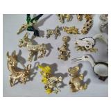 Lot of Animal Brooches/Pendants