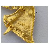 Assorted Christmas/Holiday Brooches - Many Stamped