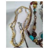 Assorted Brown Tone Costume Necklaces
